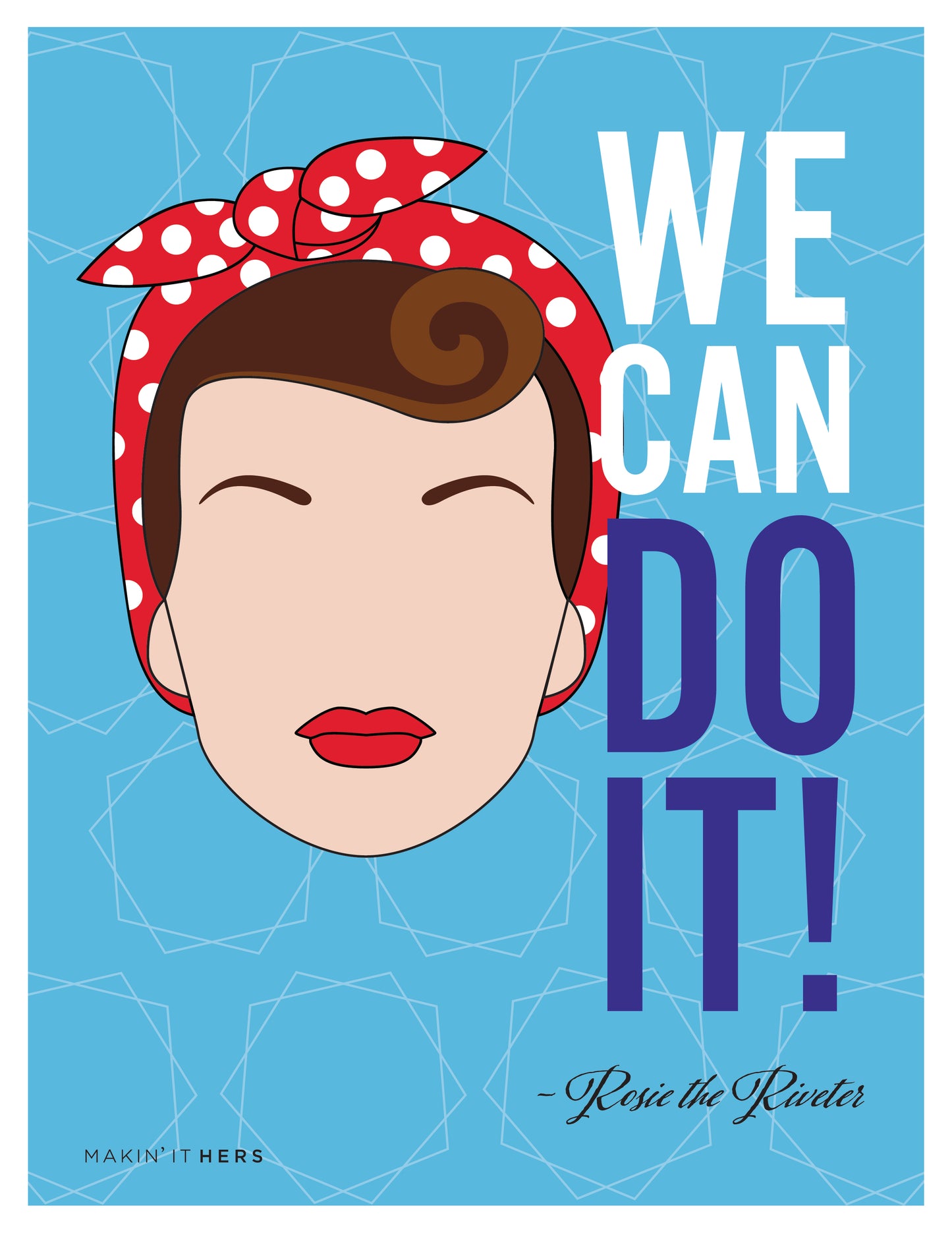 Rosie the Riveter Poster, Front side