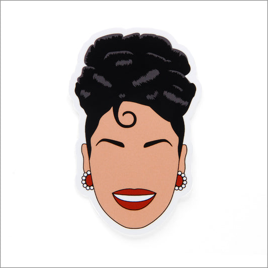 Selena Quintanilla Vinyl Sticker, Front side