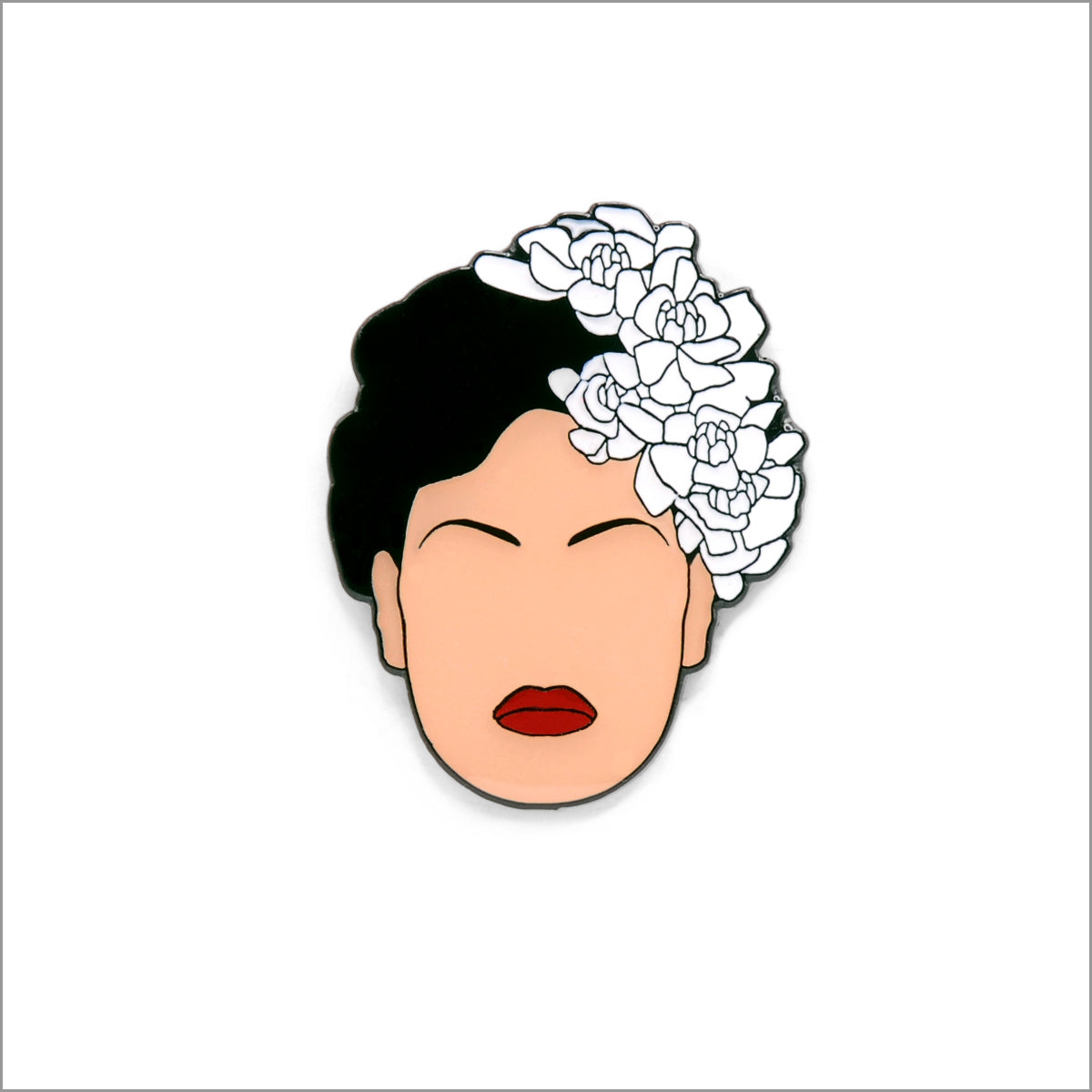 Billie Holiday Lapel Pin, Front side