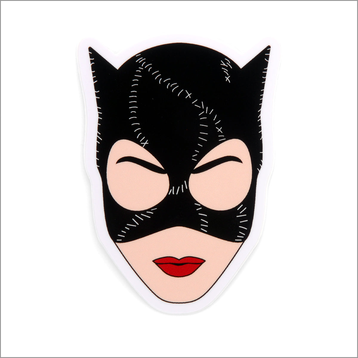 Catwoman Vinyl Sticker, Front side