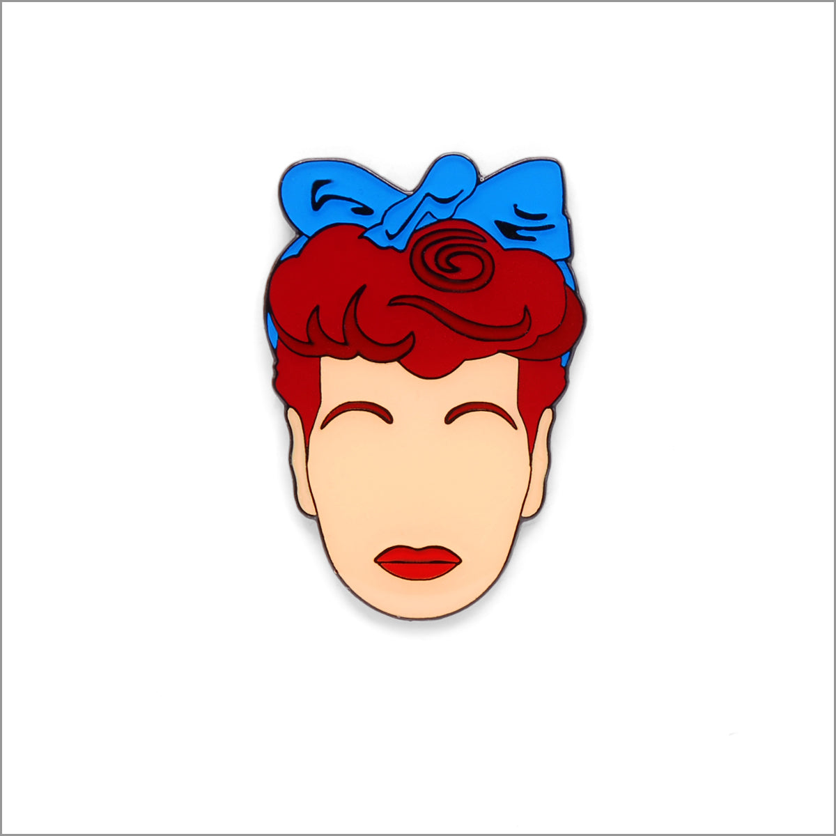 Lucille Ball Lapel Pin, Front side